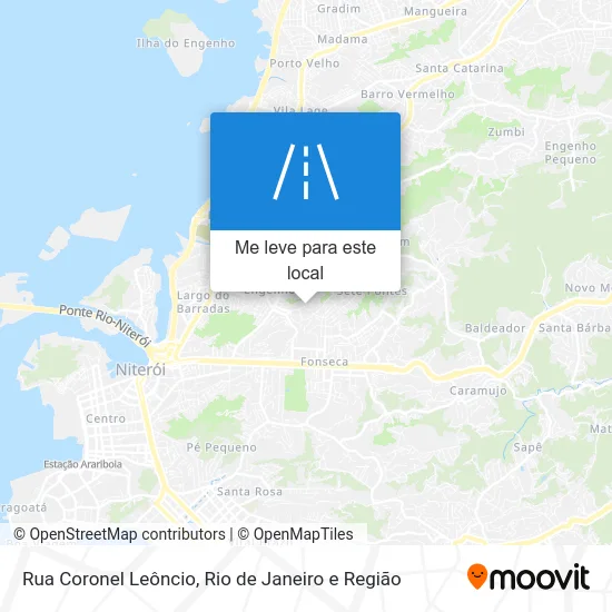 Rua Coronel Leôncio mapa