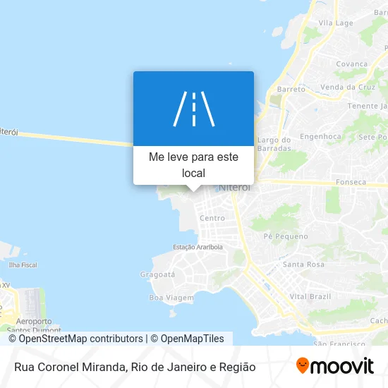 Rua Coronel Miranda mapa
