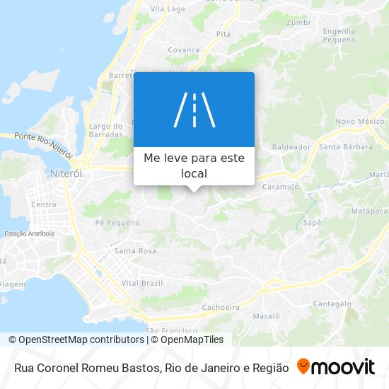 Rua Coronel Romeu Bastos mapa