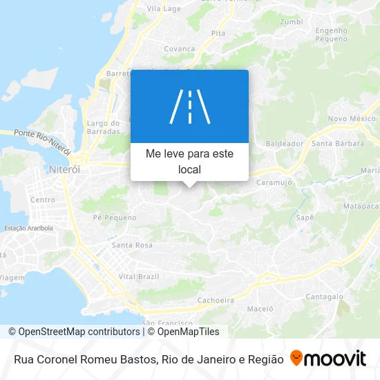 Rua Coronel Romeu Bastos mapa