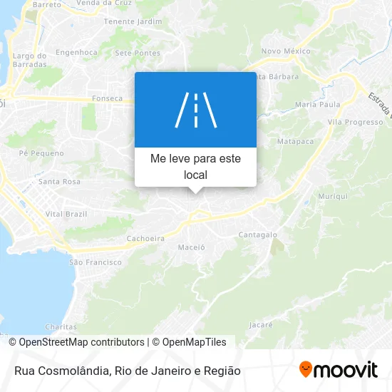 Rua Cosmolândia mapa