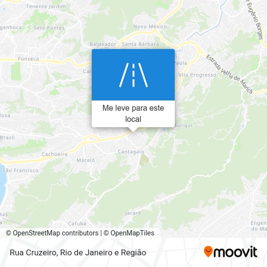 Rua Cruzeiro mapa