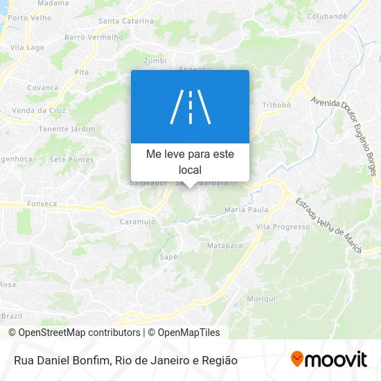Rua Daniel Bonfim mapa