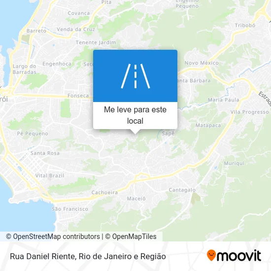 Rua Daniel Riente mapa