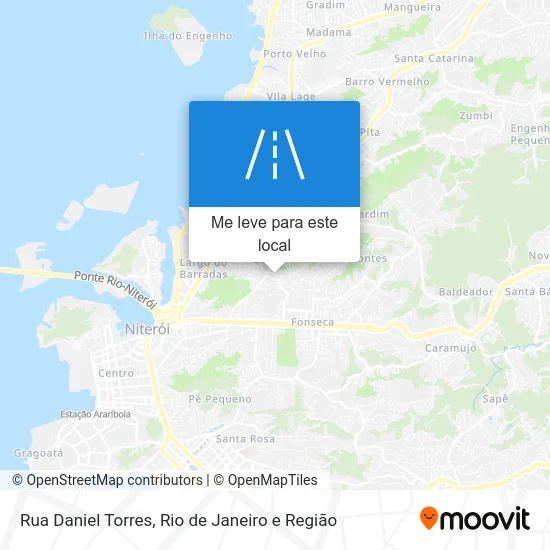Rua Daniel Torres mapa