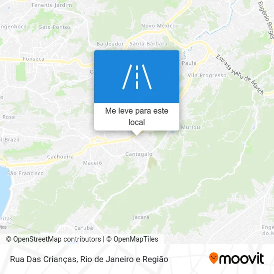 Rua Das Crianças mapa