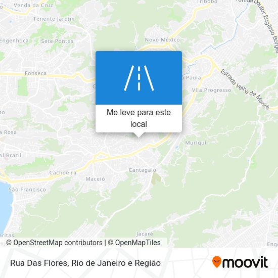 Rua Das Flores mapa