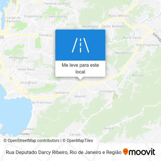 Rua Deputado Darcy Ribeiro mapa
