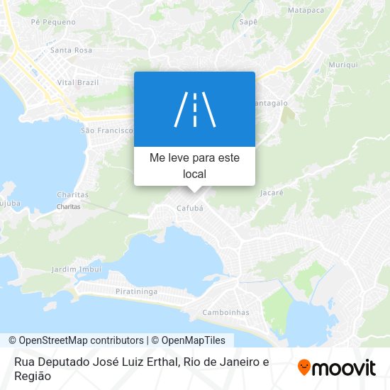 Rua Deputado José Luiz Erthal mapa