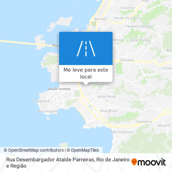 Rua Desembargador Ataíde Parreiras mapa