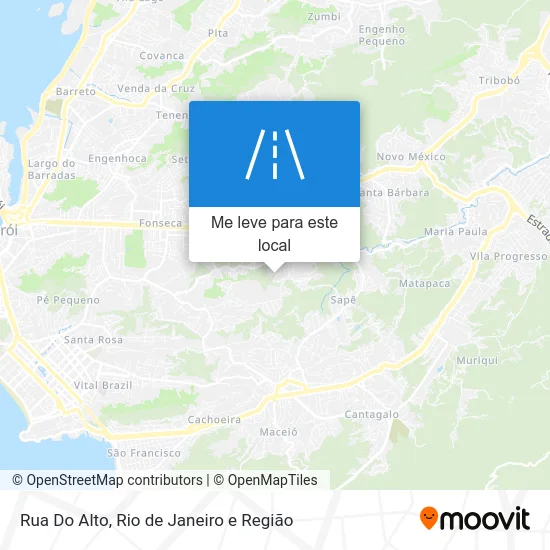 Rua Do Alto mapa