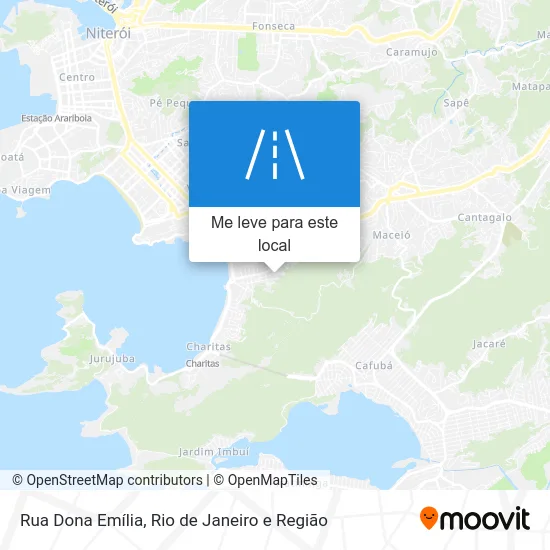 Rua Dona Emília mapa