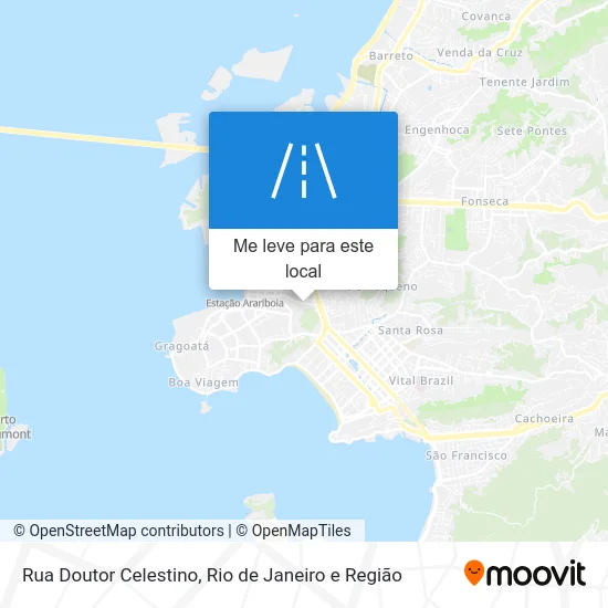 Rua Doutor Celestino mapa