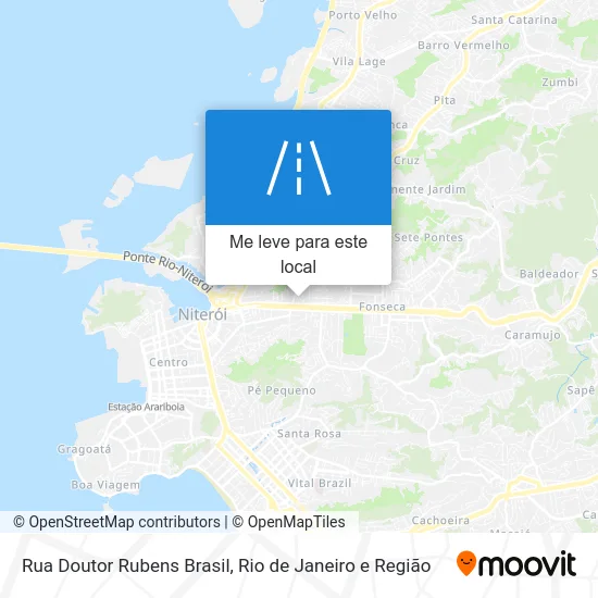 Rua Doutor Rubens Brasil mapa