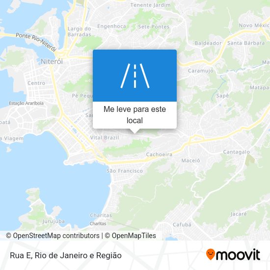 Rua E mapa