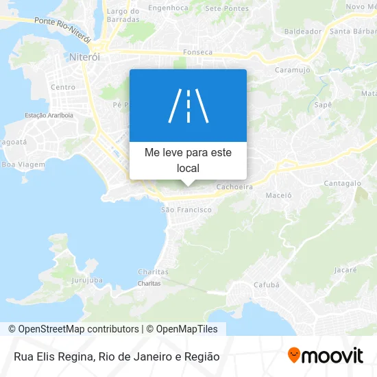 Rua Elis Regina mapa