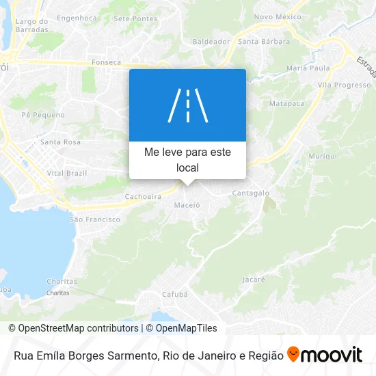 Rua Emíla Borges Sarmento mapa