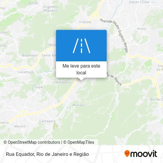 Rua Equador mapa