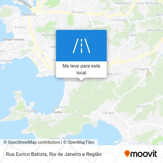 Rua Eurico Batista mapa
