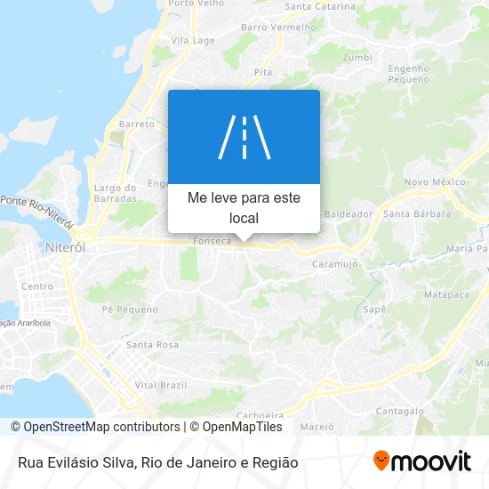 Rua Evilásio Silva mapa