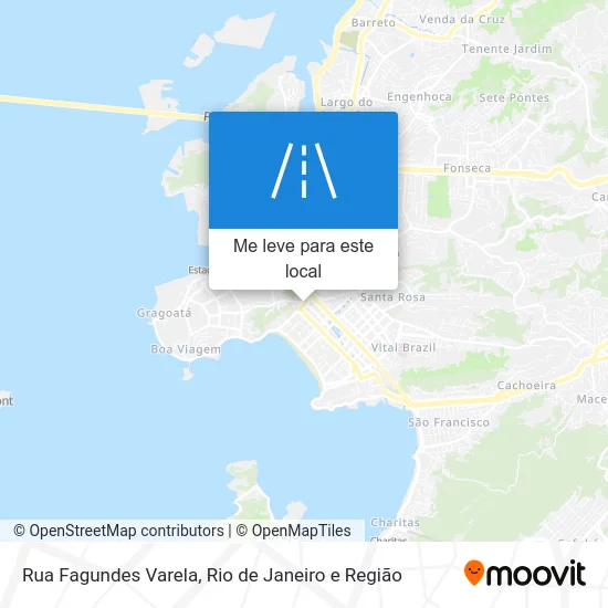 Rua Fagundes Varela mapa