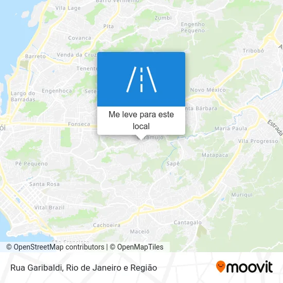 Rua Garibaldi mapa