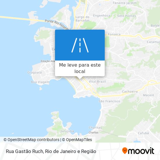 Rua Gastão Ruch mapa