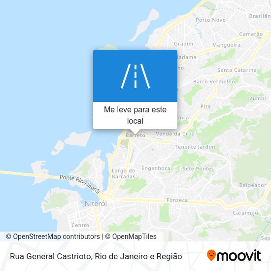 Rua General Castrioto mapa