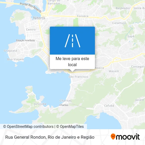 Rua General Rondon mapa