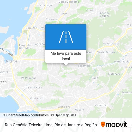 Rua Genésio Teixeira Lima mapa