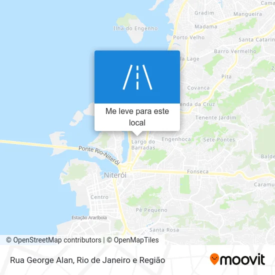 Rua George Alan mapa