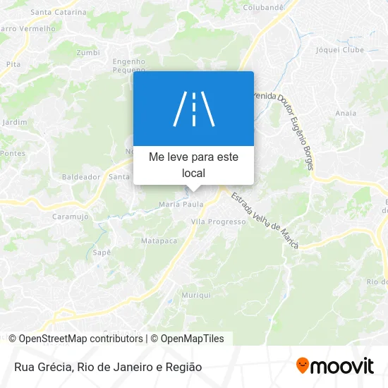 Rua Grécia mapa