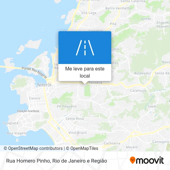 Rua Homero Pinho mapa