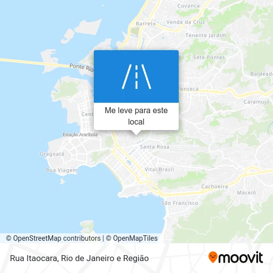 Rua Itaocara mapa