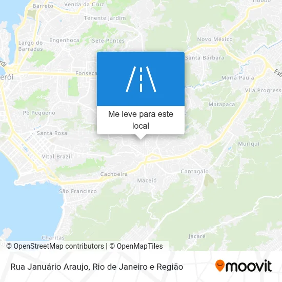 Rua Januário Araujo mapa