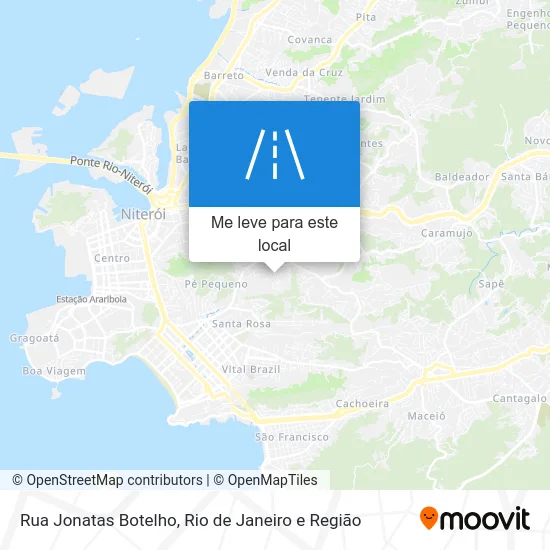 Rua Jonatas Botelho mapa