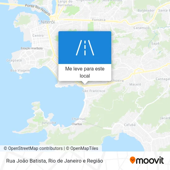 Rua João Batista mapa