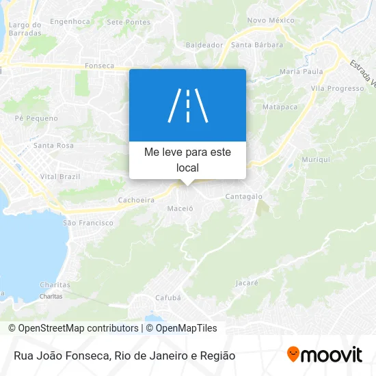 Rua João Fonseca mapa