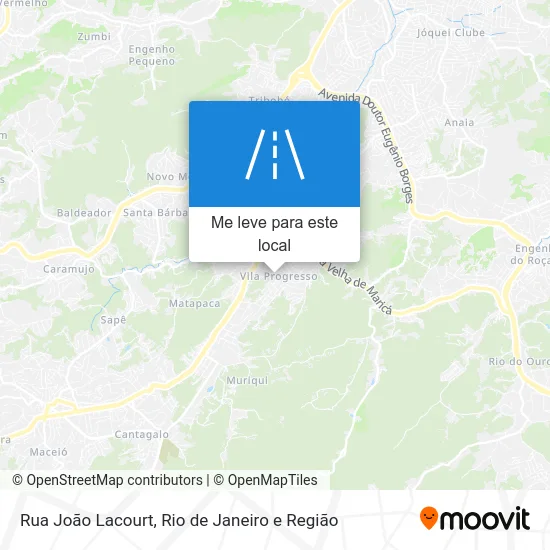 Rua João Lacourt mapa