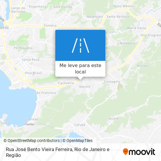 Rua José Bento Vieira Ferreira mapa