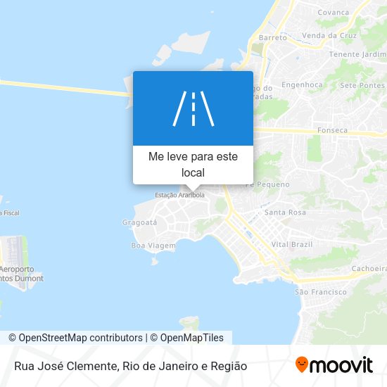 Rua José Clemente mapa