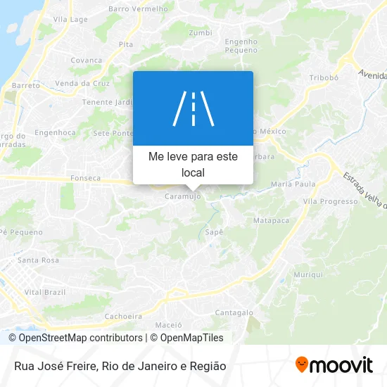 Rua José Freire mapa