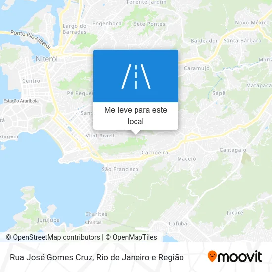 Rua José Gomes Cruz mapa
