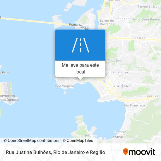 Rua Justina Bulhões mapa