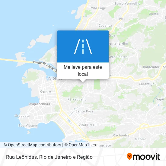 Rua Leônidas mapa