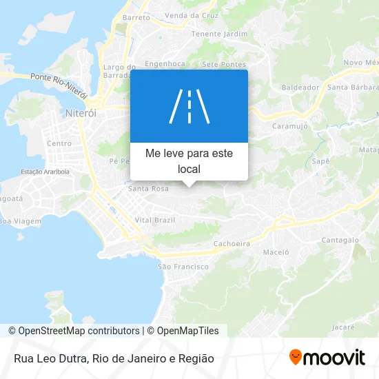Rua Leo Dutra mapa