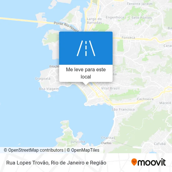 Rua Lopes Trovão mapa