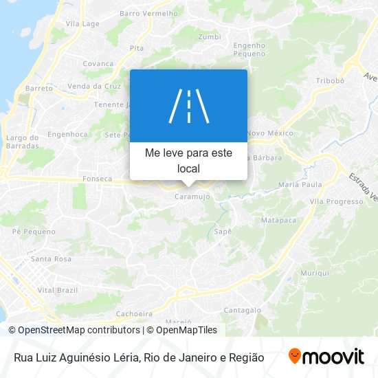 Rua Luiz Aguinésio Léria mapa