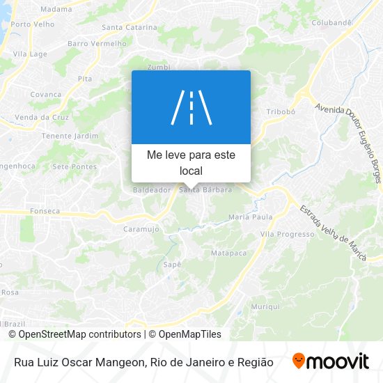 Rua Luiz Oscar Mangeon mapa