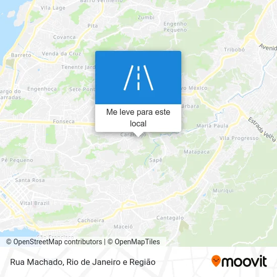Rua Machado mapa
